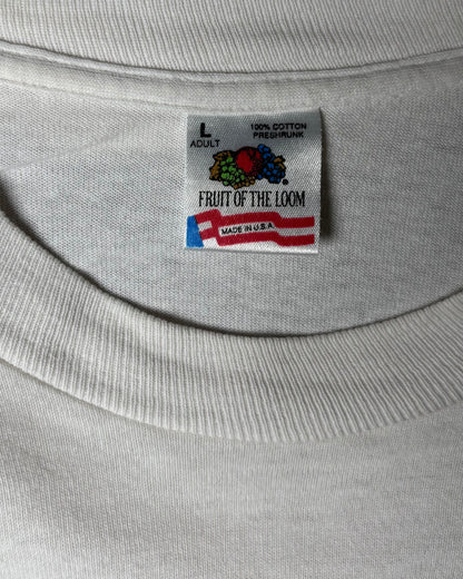 90s GREENWICH VILLAGE NYC Art Print T-Shirt Made in USA / White