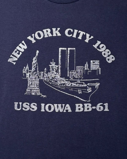 00's USS IOWA BB-61 Print T-Shirt