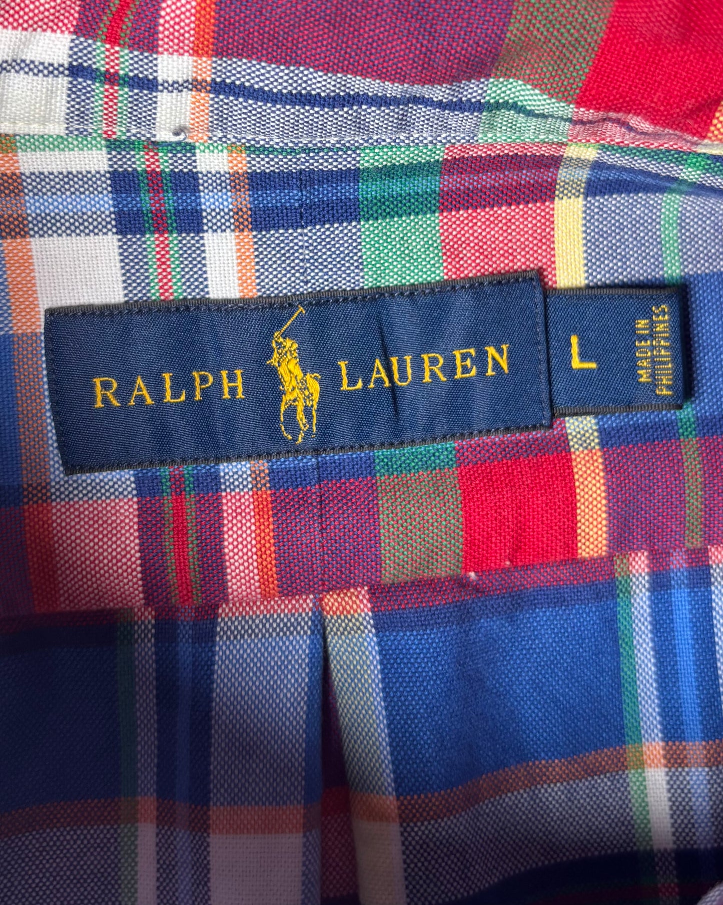 〈Ralph Lauren〉Multi Check Button Down Shirt