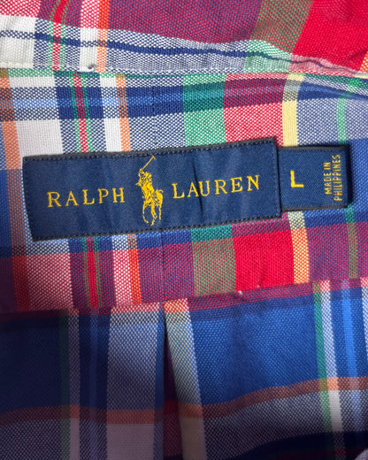 〈Ralph Lauren〉Multi Check Button Down Shirt