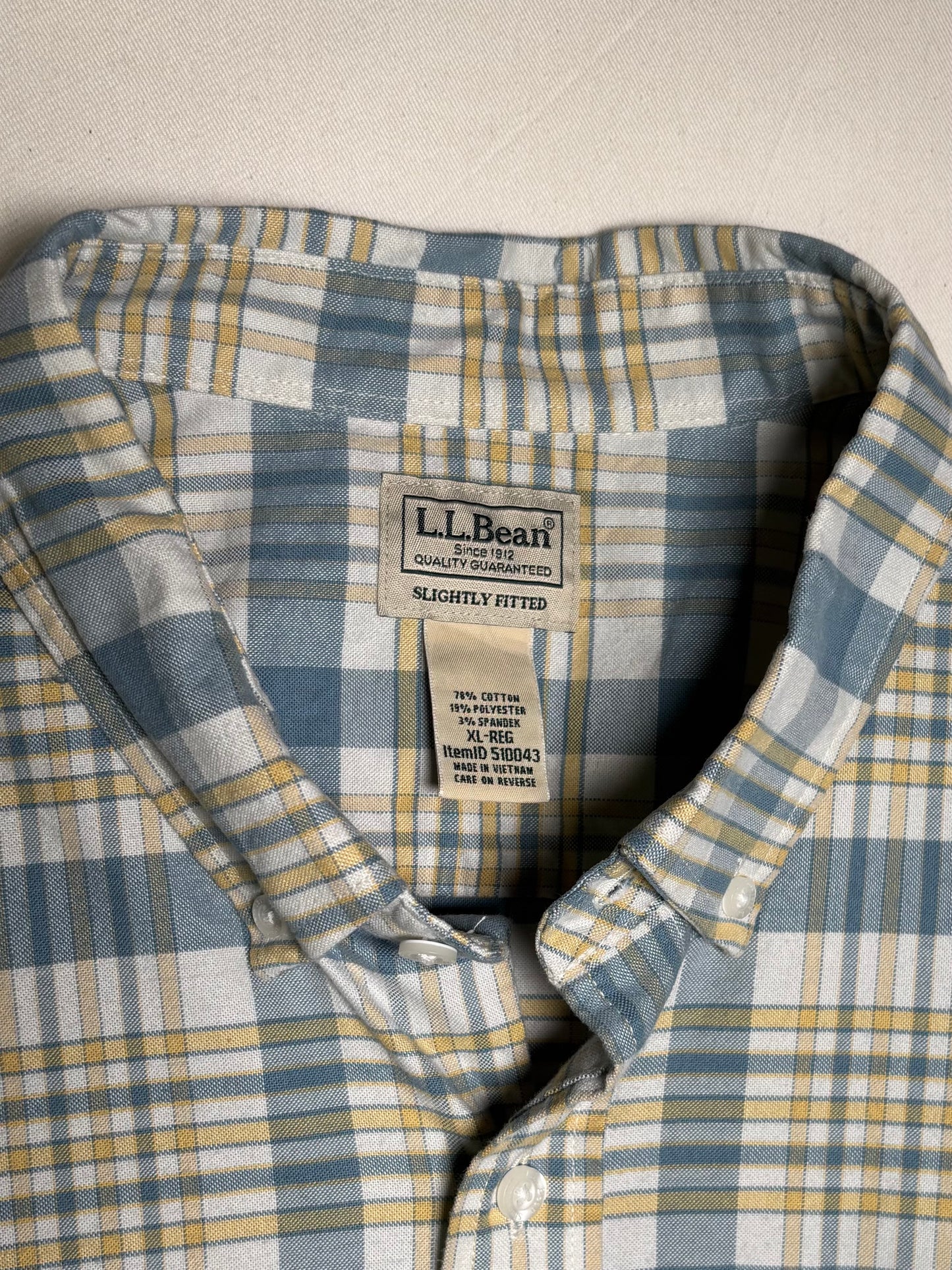 〈L.L.Bean〉Plaid Button-Down Shirt