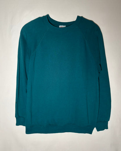 〈Hanes〉USA Made Raglan Sweatshirt Teal