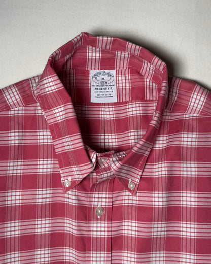 〈Brooks Brothers〉 Regent Fit Plaid Button-Down Shirt Red