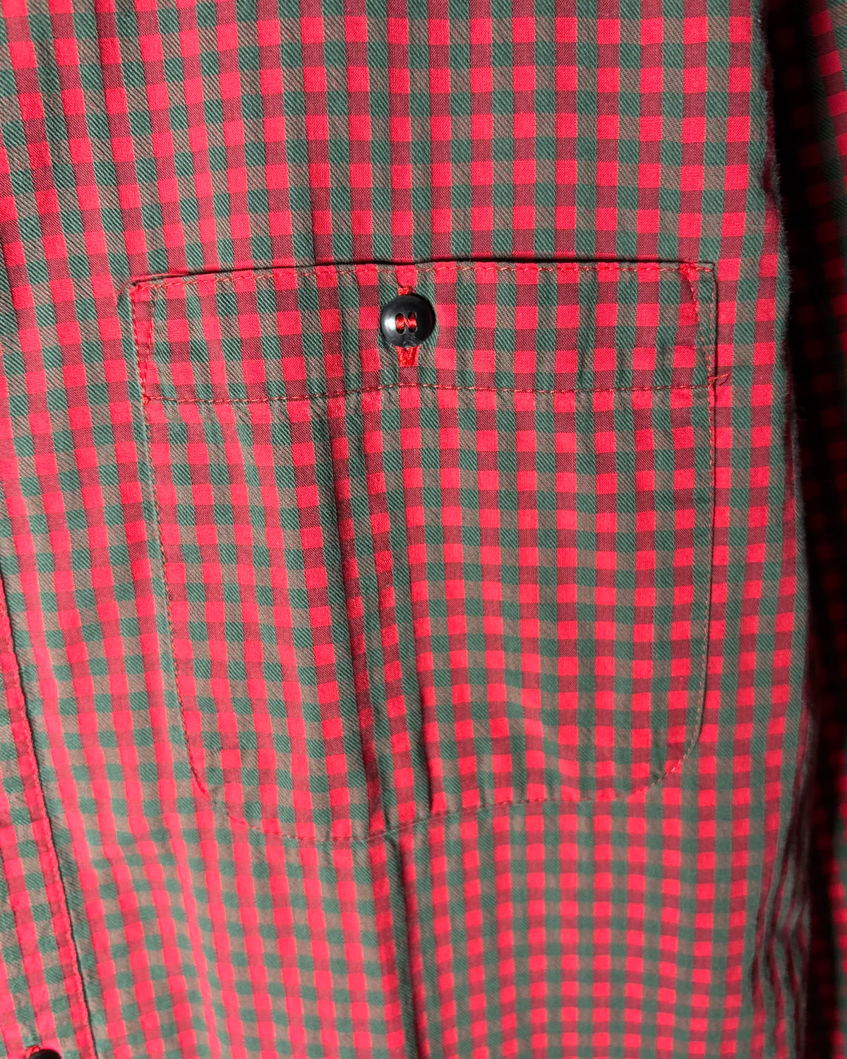 〈Patagonia〉 Cotton Check Shirt Red Green Made in Portugal