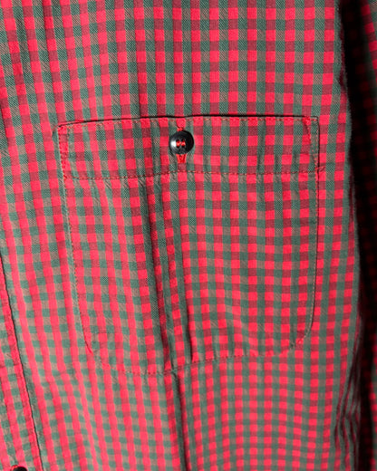 〈Patagonia〉 Cotton Check Shirt Red Green Made in Portugal