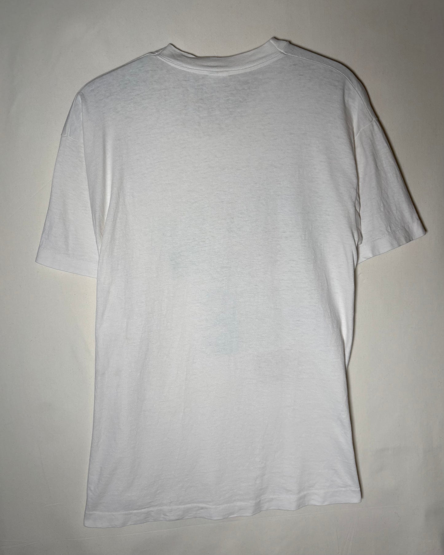 90s GREENWICH VILLAGE NYC Art Print T-Shirt Made in USA / White