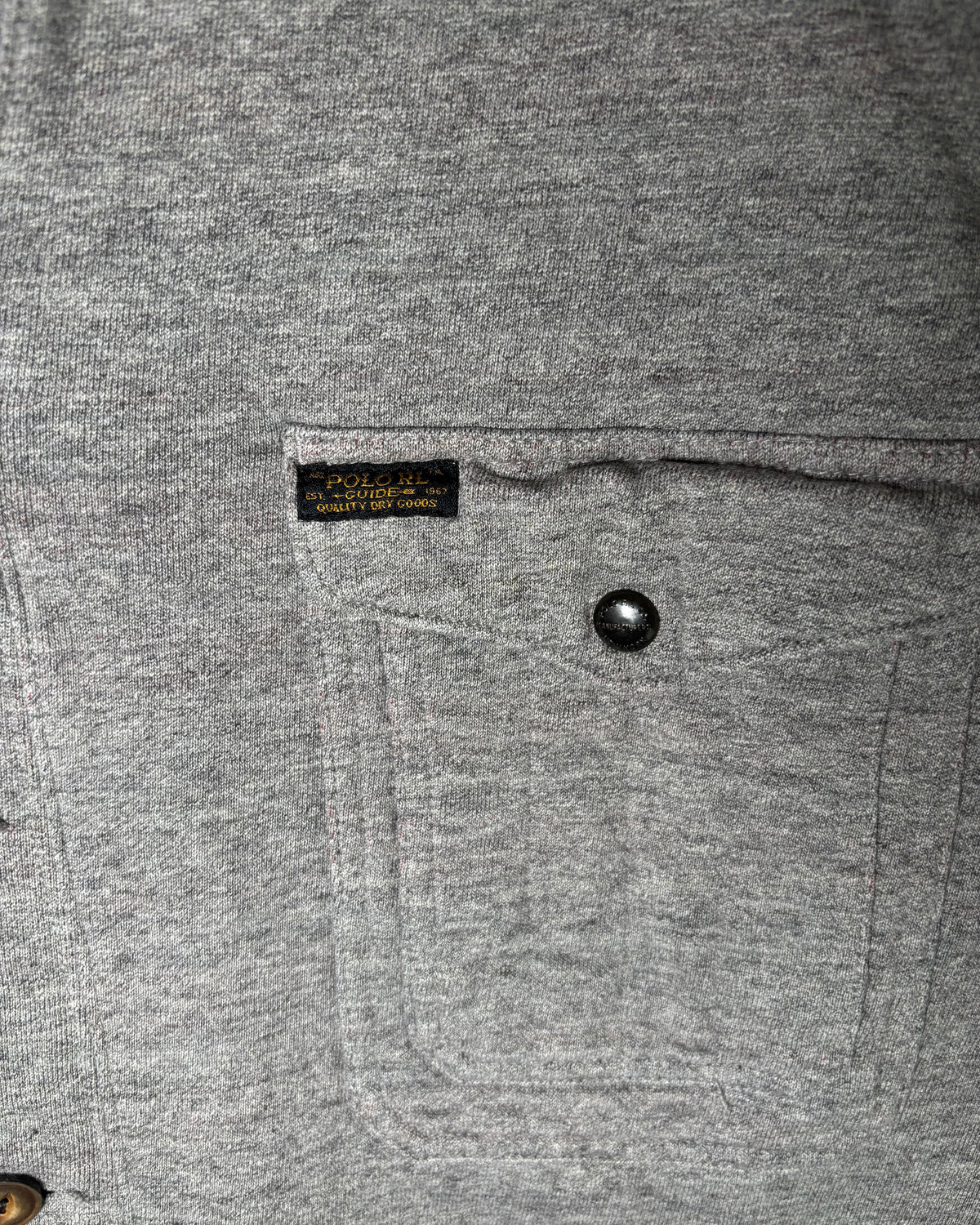 〈Polo Ralph Lauren〉 Shawl Collar Utility Cardigan Jacket Gray