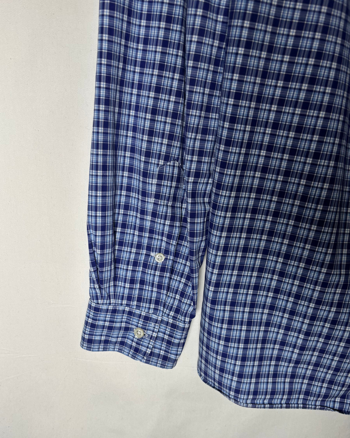 Ralph Lauren ネイビー ブルー チェック ボタンダウンシャツ XL 商品画像 9