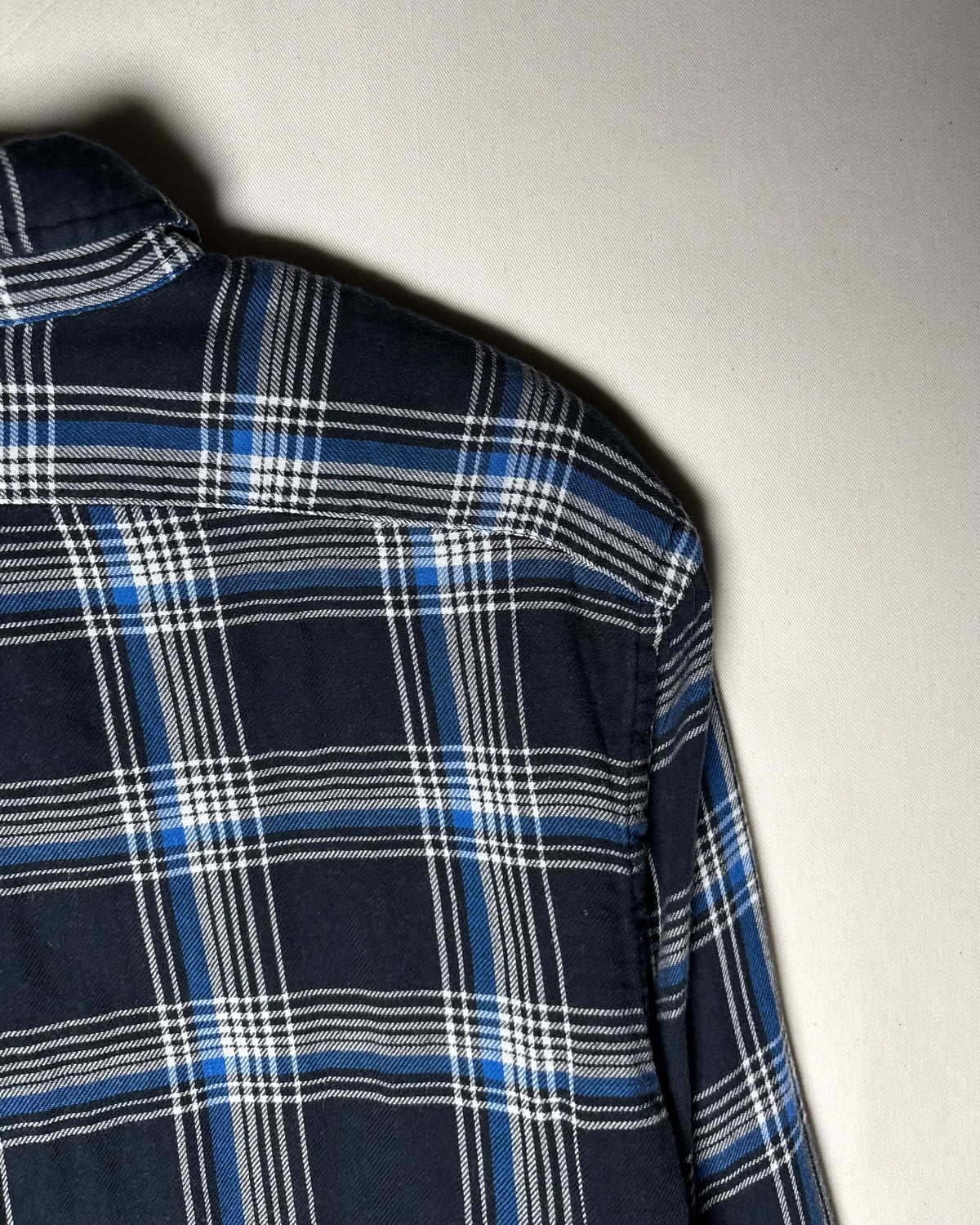 〈Ralph Lauren〉 Plaid Button-Down Shirt Navy / Blue XL