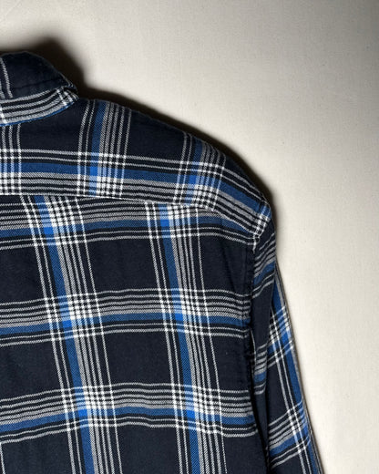 〈Ralph Lauren〉 Plaid Button-Down Shirt Navy / Blue XL