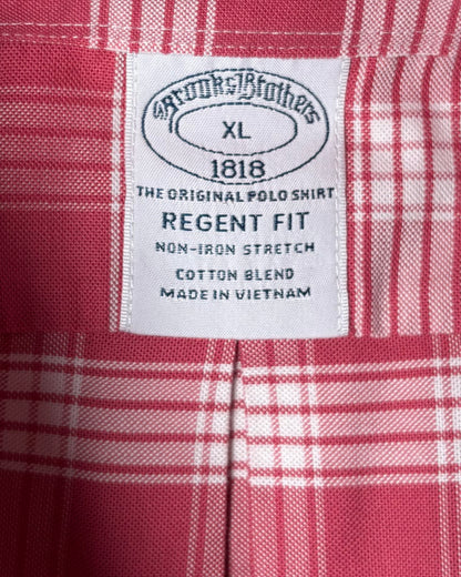 〈Brooks Brothers〉 Regent Fit Plaid Button-Down Shirt Red