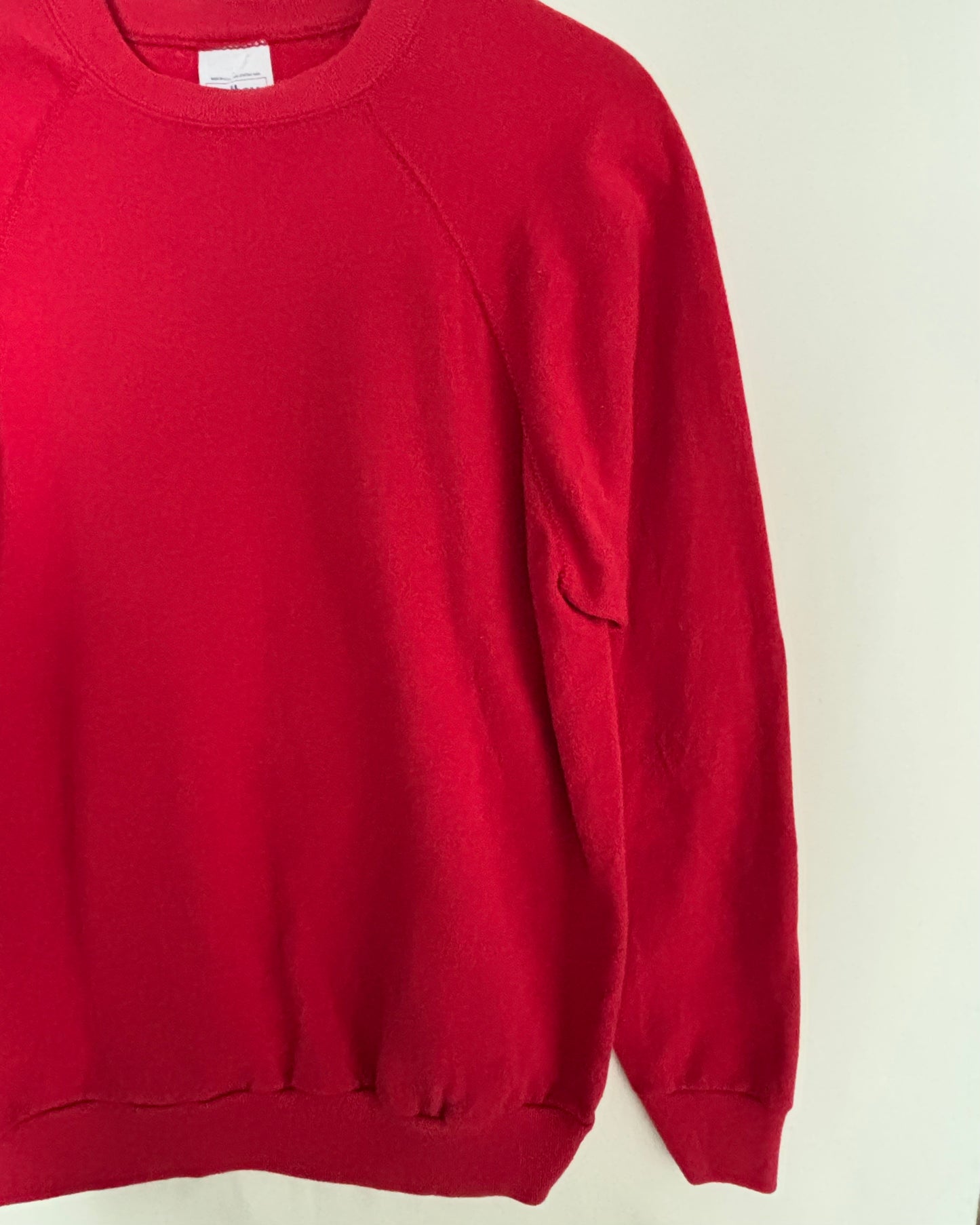 USA Made Raglan Sweatshirt Red