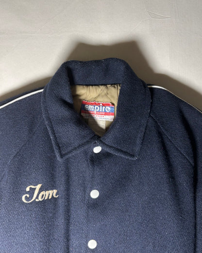 〈Empire Sporting Goods〉 Somerset Wool Varsity Jacket Navy Made in USA