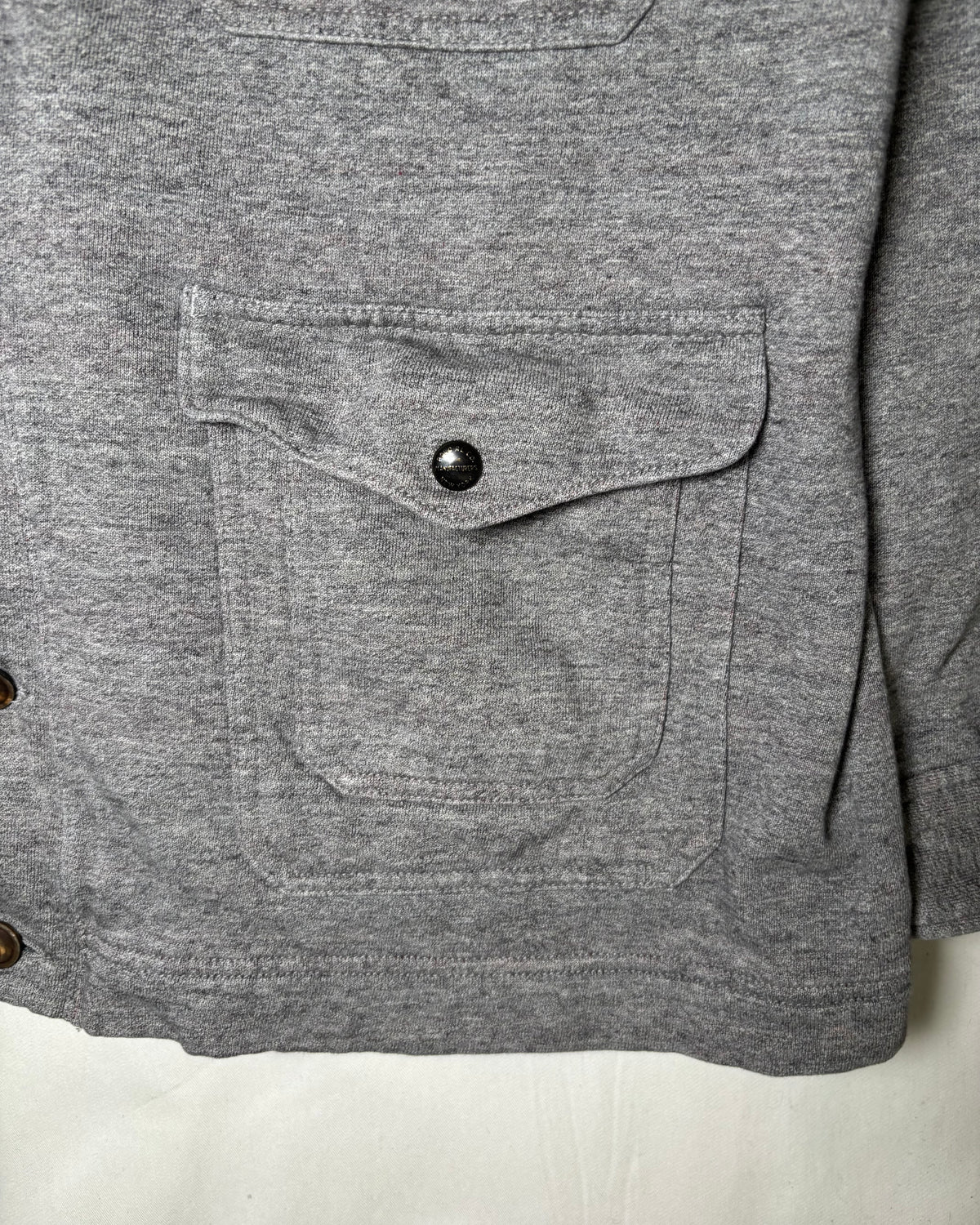 〈Polo Ralph Lauren〉 Shawl Collar Utility Cardigan Jacket Gray