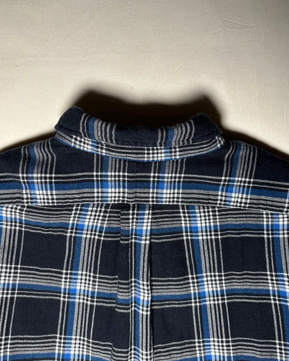 〈Ralph Lauren〉 Plaid Button-Down Shirt Navy / Blue XL