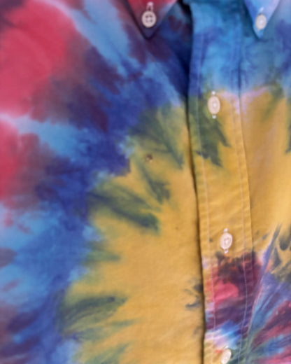 〈Ralph Lauren〉 Yarmouth Tie-Dye Oxford Button-Down Shirt