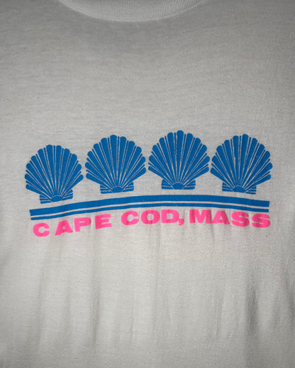 Scallop Graphic T-Shirt / Made in U.S.A. / White