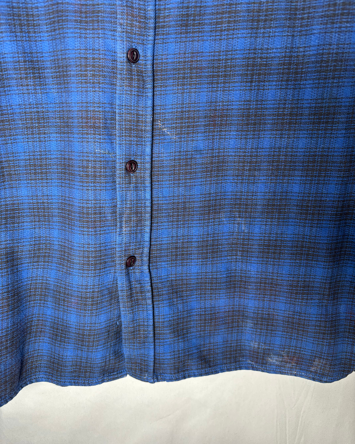 WOOLRICH ブルー チェック コットン ワークシャツ 商品画像 3