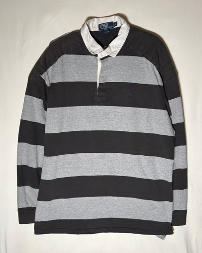 〈Polo by Ralph Lauren〉Oversized Stripe Rugby Shirt XXL