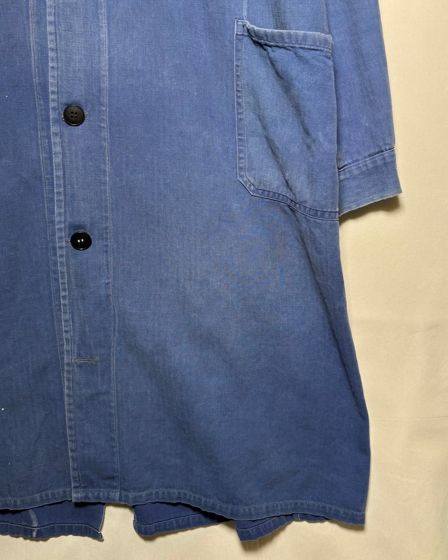 50's French Herringbone Work Atelier Coat