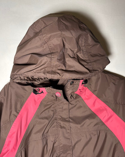 〈Columbia〉Women’s Two-Tone Hooded Shell Jacket Brown × Pink