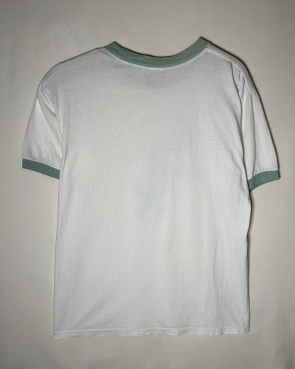 〈Stitches〉Chicago White Sox Logo Ringer T-Shirt / White × Green