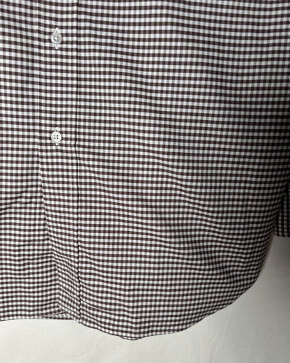 〈Brooks Brothers〉 Makers Milano Gingham Button-Down Shirt Made in USA