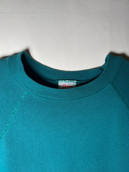 〈Hanes〉USA Made Raglan Sweatshirt Teal