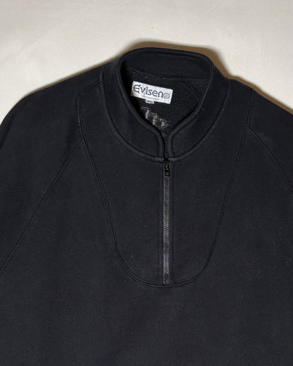 Evisen Skateboards ブラック マルチポケット ハーフジップスウェット 商品画像 2