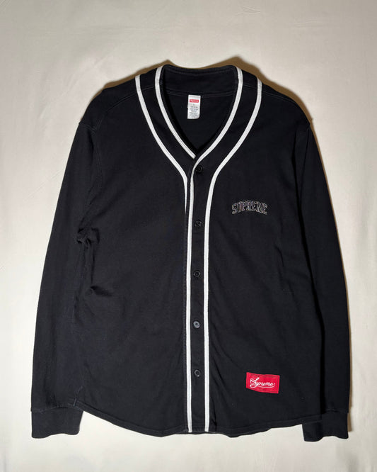 Supreme 2010 SS ブラック ホワイト ベースボールジャージ