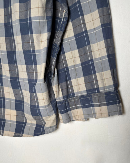 〈Patagonia〉 Plaid Utility Shirt Navy × Beige XXL