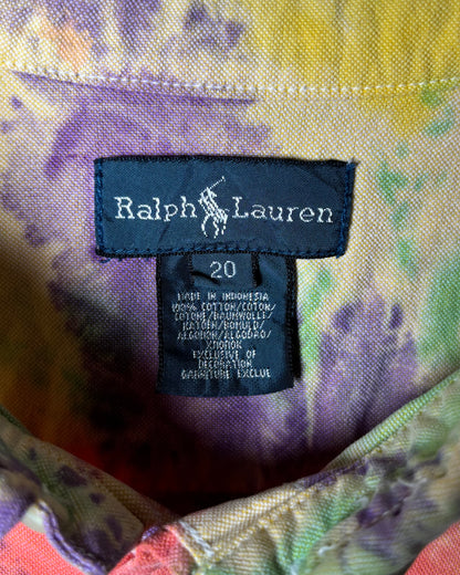 〈Ralph Lauren〉 Tie-Dye Button-Down Shirt Multi Color