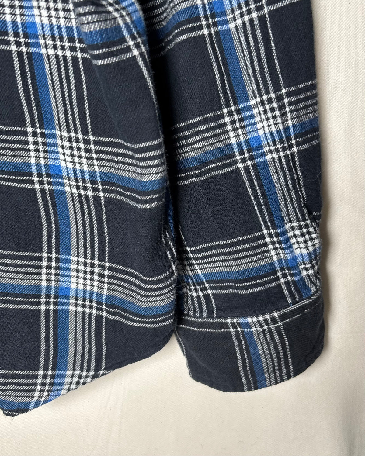 〈Ralph Lauren〉 Plaid Button-Down Shirt Navy / Blue XL