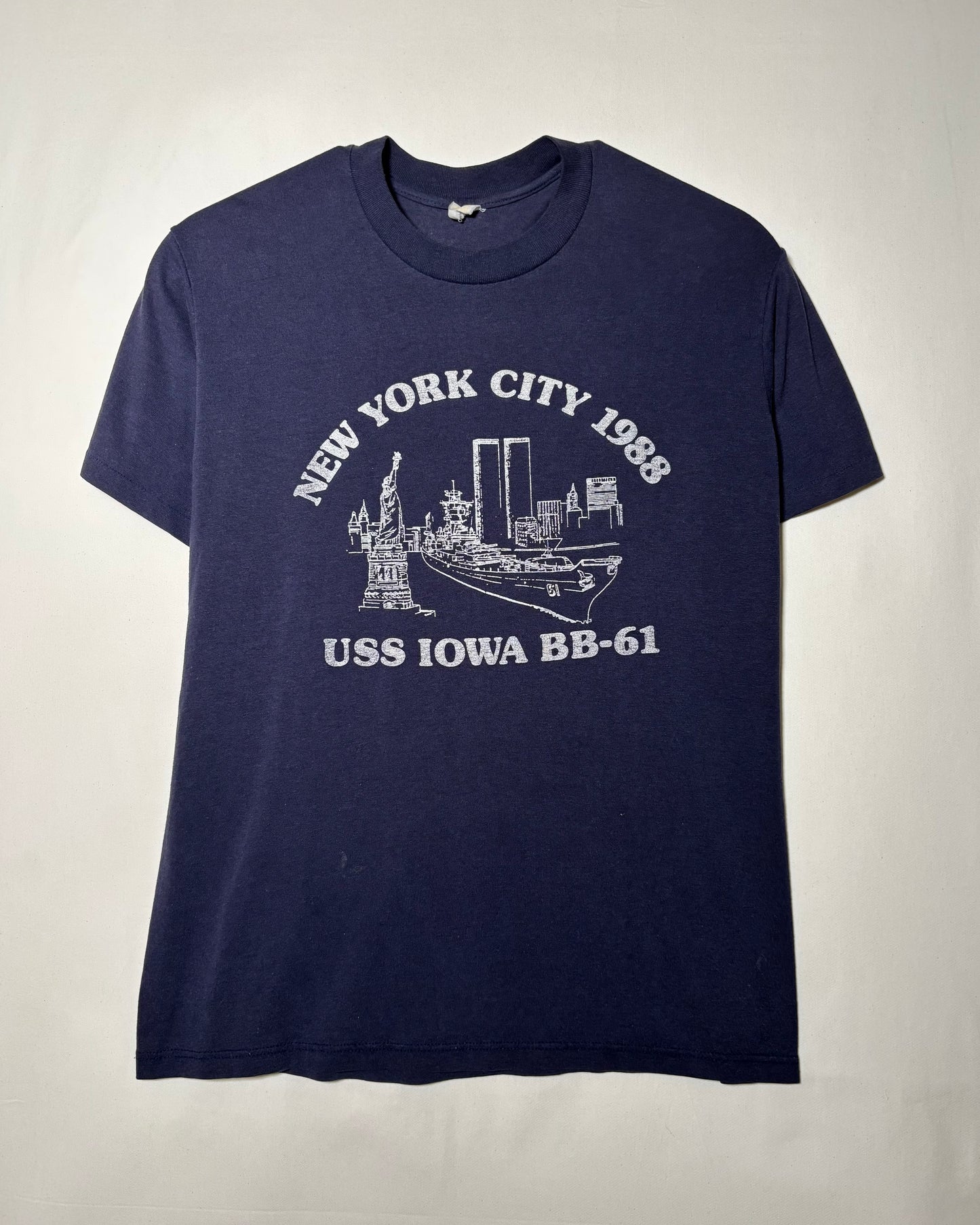 00's USS IOWA BB-61 Print T-Shirt