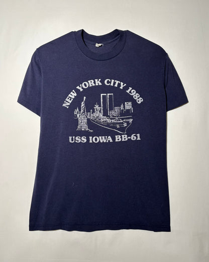 00's USS IOWA BB-61 Print T-Shirt