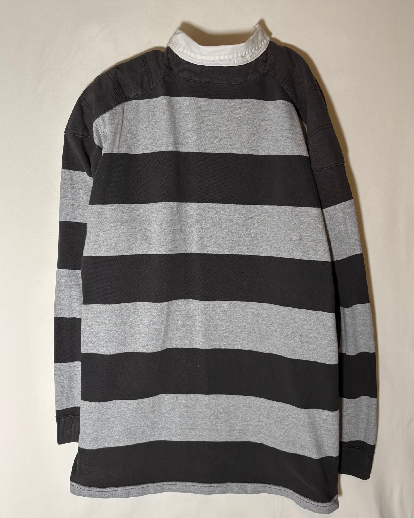 〈Polo by Ralph Lauren〉Oversized Stripe Rugby Shirt XXL
