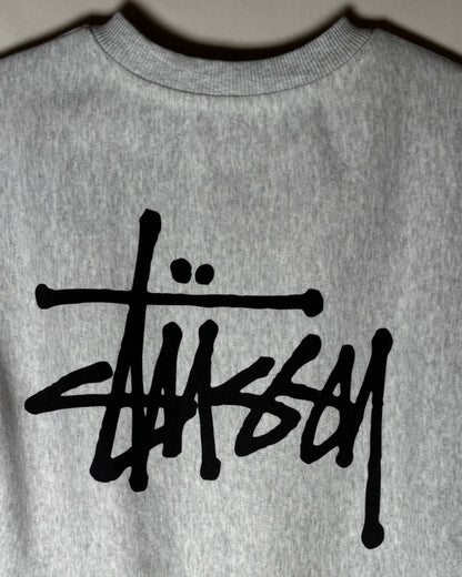 STUSSY グレー ストックロゴ クルーネックスウェット 商品画像 8