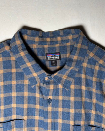 〈Patagonia〉 Organic Cotton Plaid Shirt Blue × Beige XXL