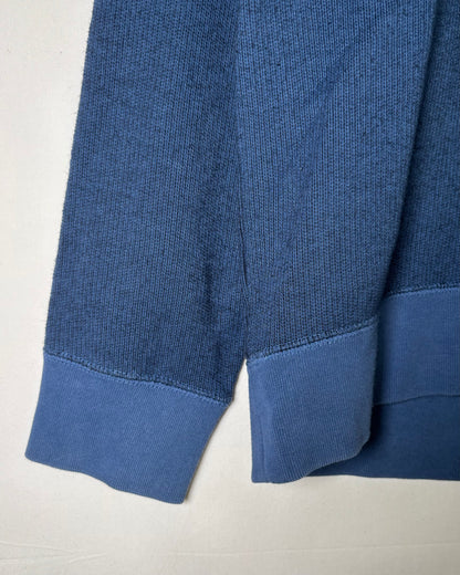 〈Nike SB〉 Two Tone Panel Pocket Crewneck Sweatshirt Blue