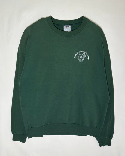 〈JERZEES〉 Ness Elementary Dragon Print Sweatshirt Made in USA