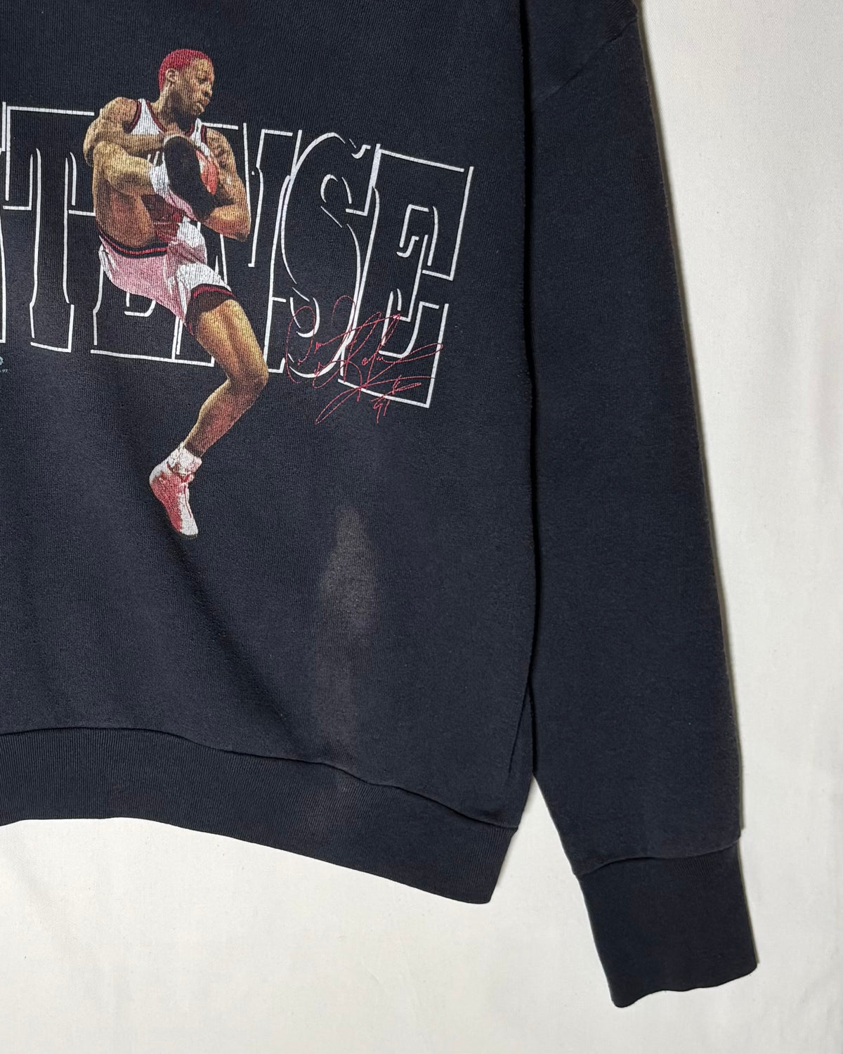 〈DELTA〉 1990s Dennis Rodman “INTENSE” Graphic Sweatshirt