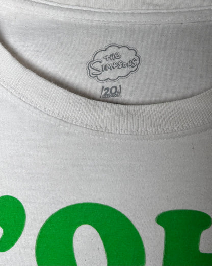 The Simpsons Homer Simpson “D’OH-HO-HO!” Christmas Print T-Shirt White