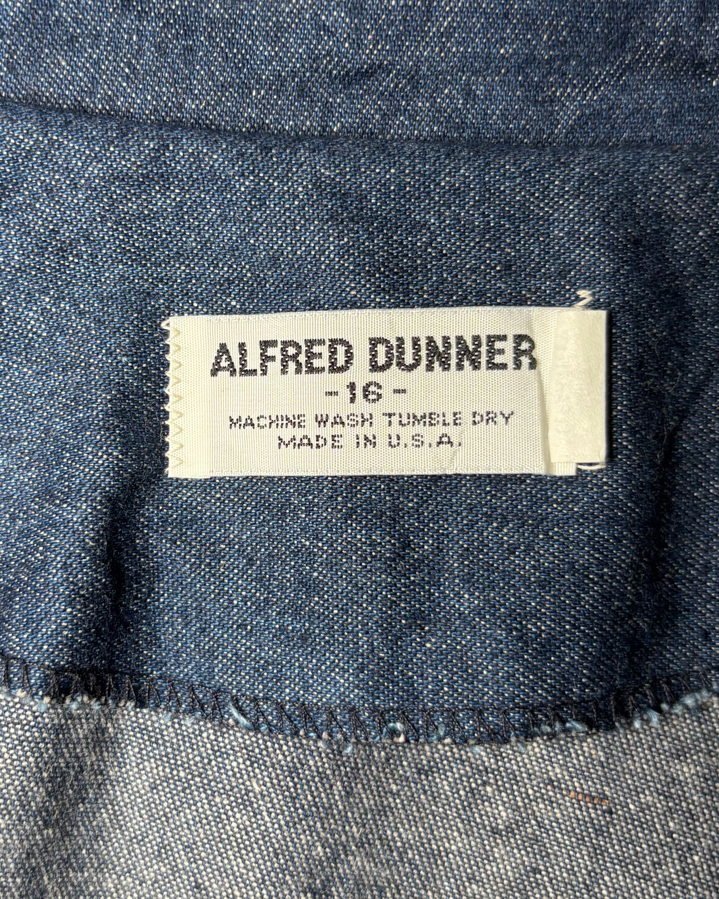 USA-Made 〈ALFRED DUNNER〉 Denim Tailored Jacket
