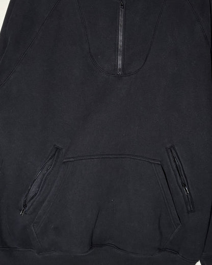 Evisen Skateboards ブラック マルチポケット ハーフジップスウェット 商品画像 3
