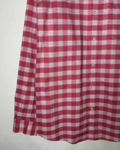 〈Brooks Brothers〉 Regent Fit Plaid Button-Down Shirt Red