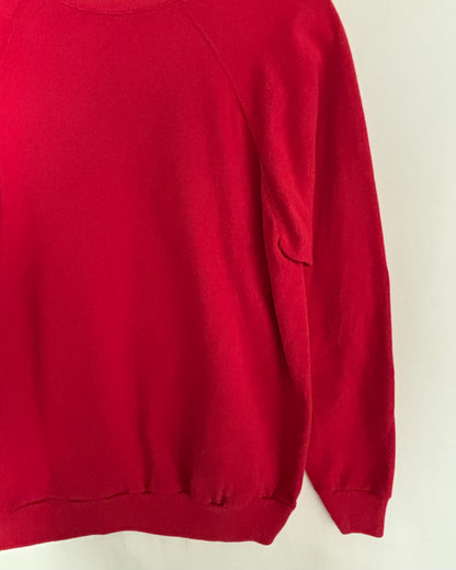 USA Made Raglan Sweatshirt Red