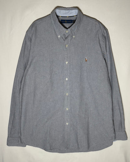 〈Ralph Lauren〉 Oxford Button-Down Shirt Gray