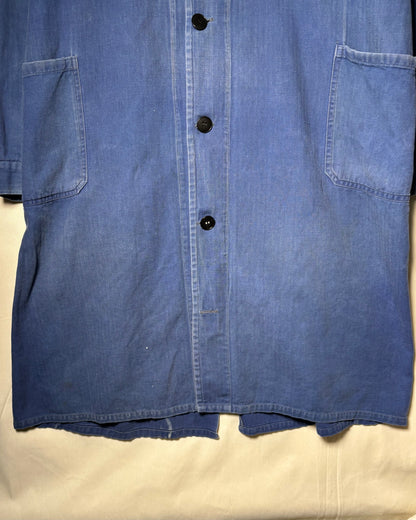 50's French Herringbone Work Atelier Coat