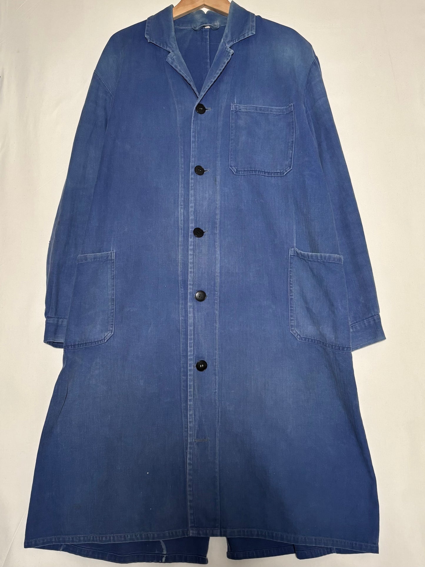 50's French Herringbone Work Atelier Coat