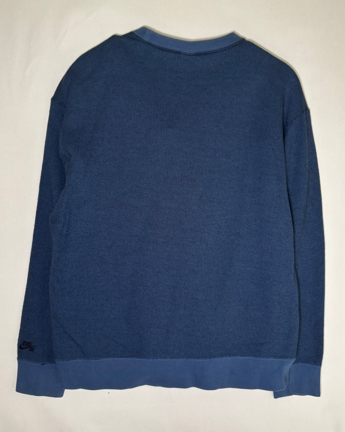 〈Nike SB〉 Two Tone Panel Pocket Crewneck Sweatshirt Blue